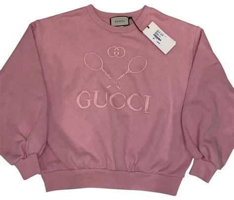 pink gucci sweatshirt tennis|gucci cropped sweatshirt etsy.